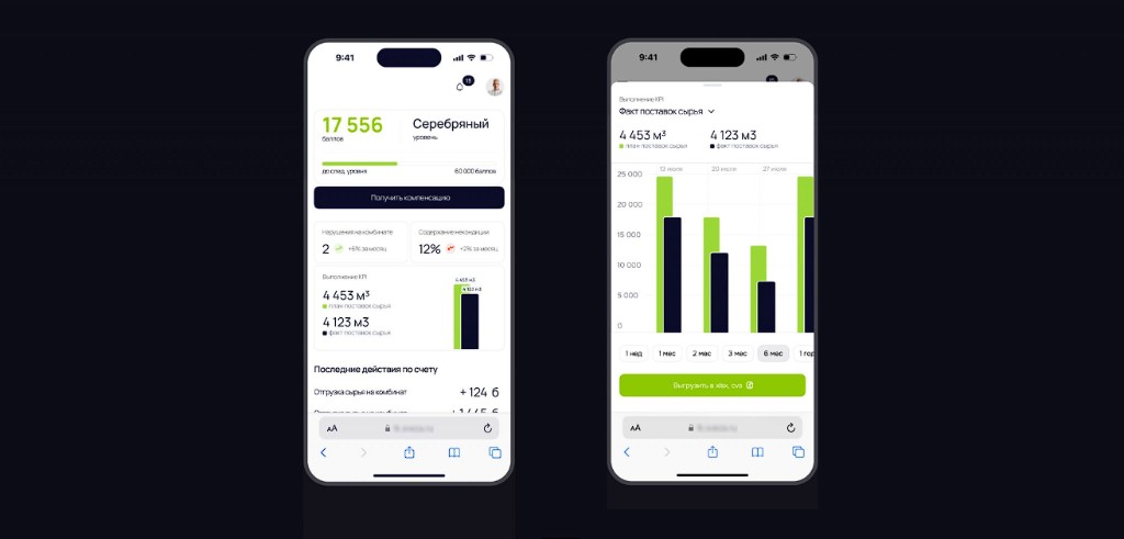 Главная и бонусы — составной вид кабинета